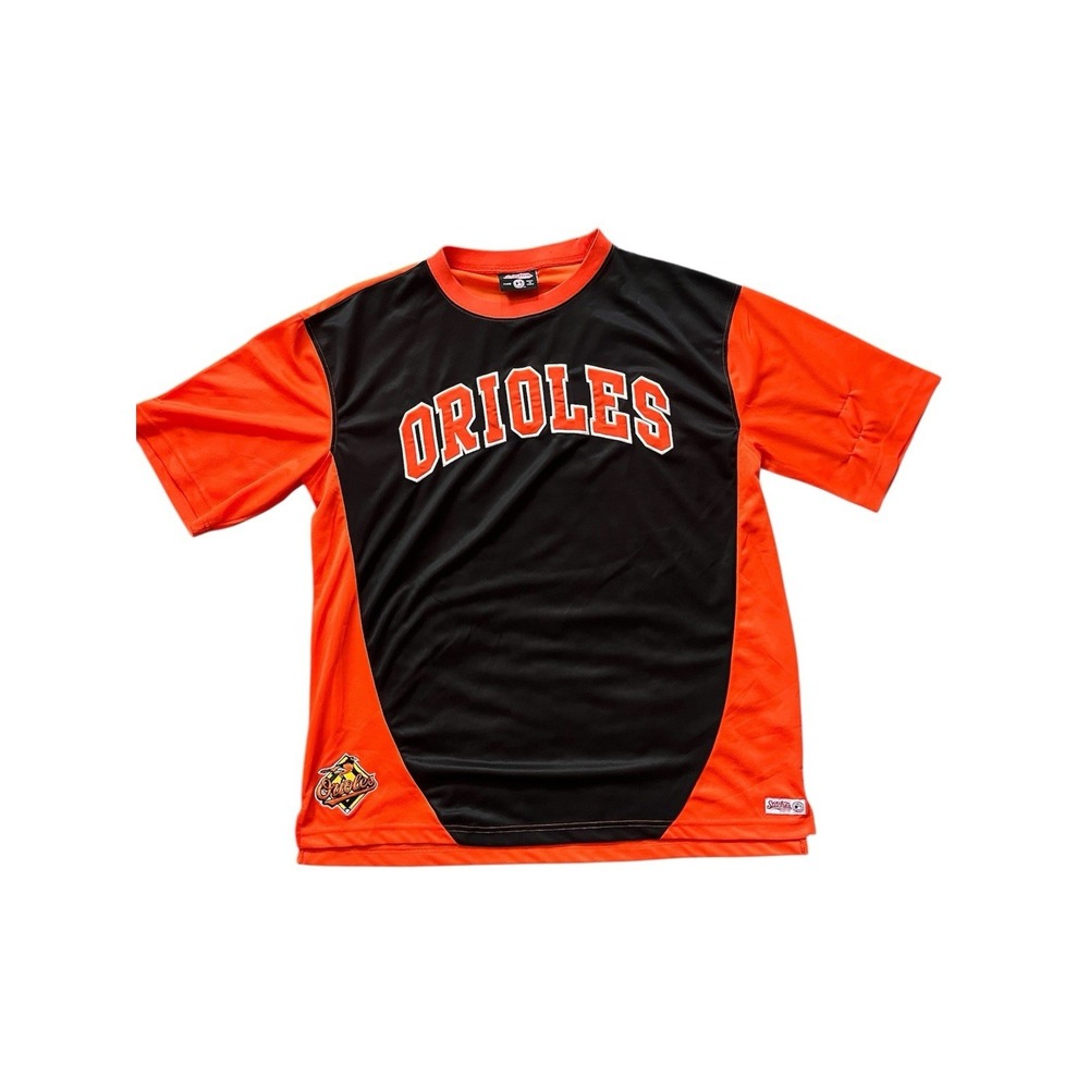 Vintage Baltimore Orioles MLB Baseball Stitches Black Polyester T-Shirt Men's XL